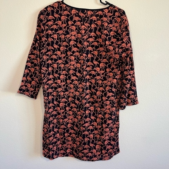 J Crew Women’s Pink Flamingo Dress Size Small - Picture 4 of 8